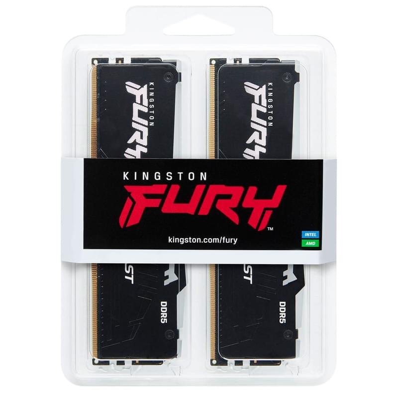 Оперативная память DDR5 DIMM 16GB(8GBx2)/5600MHz Kingston Fury Beast RGB (KF556C40BBAK2-16) - фото #3, Technodom.kz
