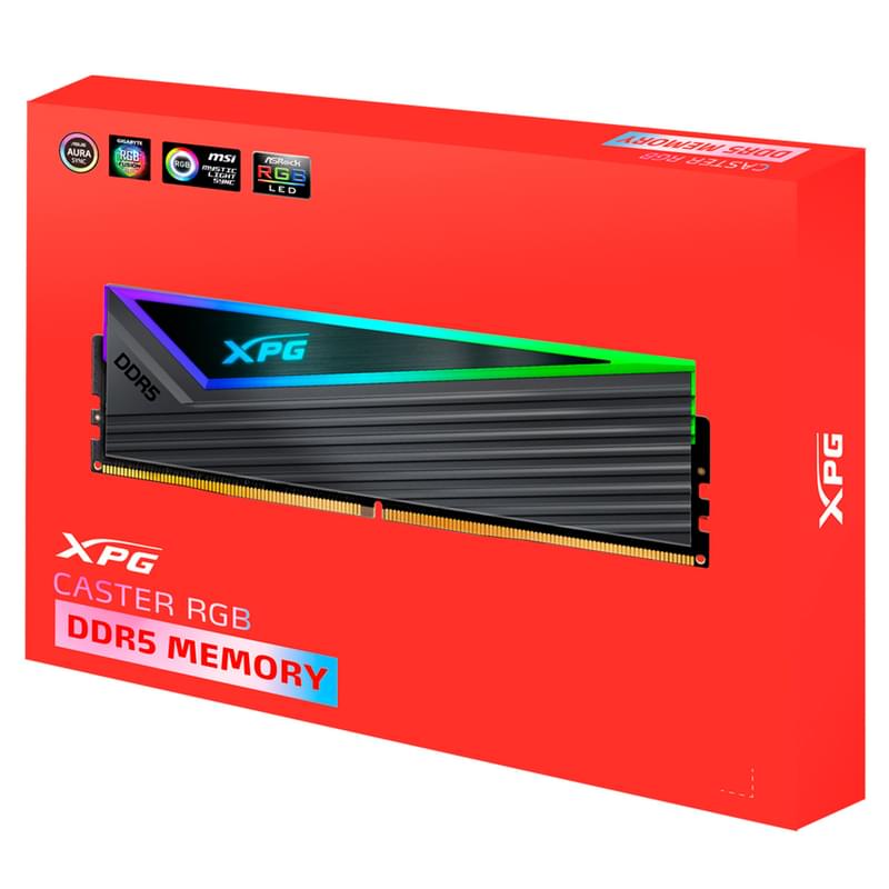 Оперативная память DDR5 DIMM 32GB(16GBx2)/6400MHz Adata XPG Caster RGB (AX5U6400C4016G-DCCARGY) - фото #4, Technodom.kz