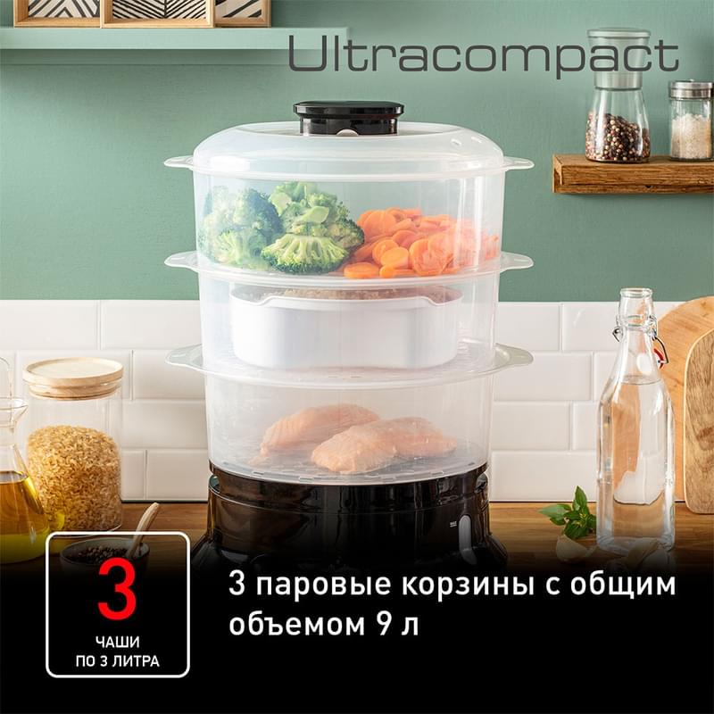 Пароварка Tefal Ultra Compact VC204810 - фото #8, Technodom.kz