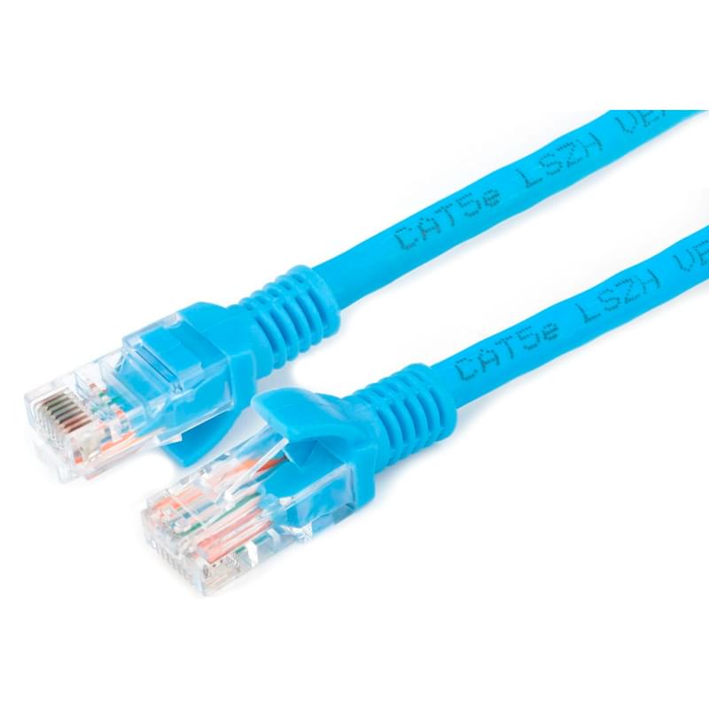 LSZH мыстан жасалған патч-корды UTP Cablexpert кат.5e, 2м, көк (PP30-2M/B) - фото #0, Technodom.kz