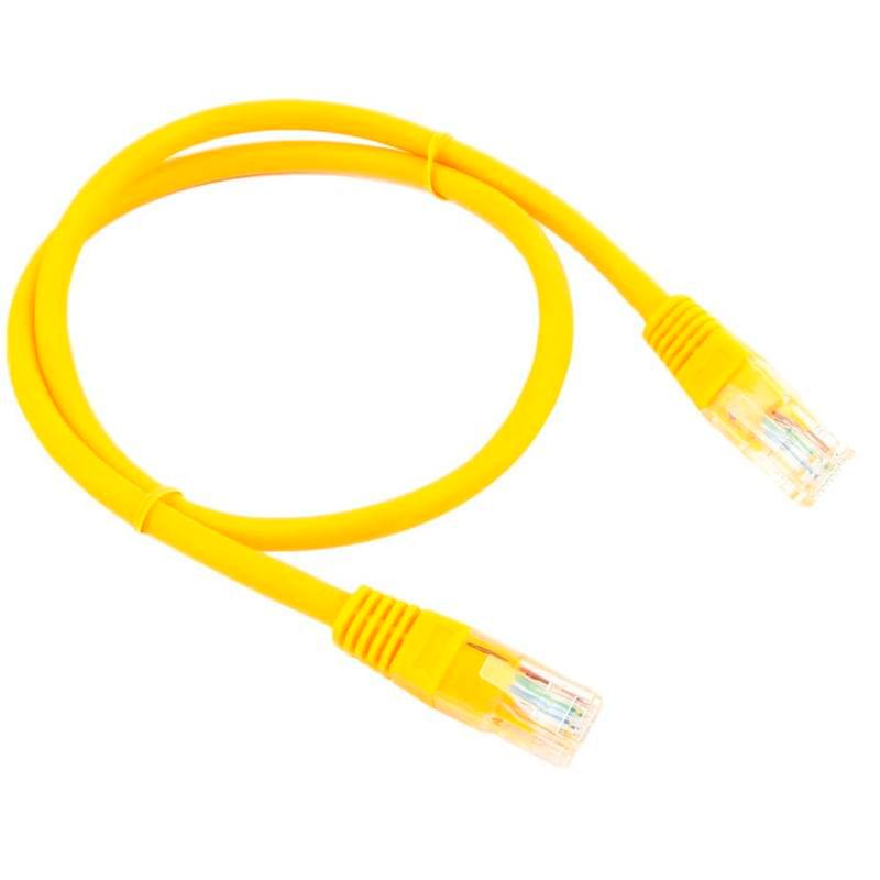 Патч-корд медный UTP Cablexpert кат.5e, 0,5м, желтый (PP10-0,5M/Y) - фото #0, Technodom.kz