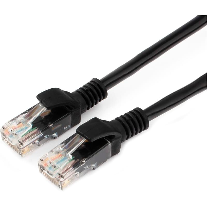 UTP Cablexpert мыстан жасалған патч-корды кат.5e, 5м, қара (PP10-5M/BK) - фото #0, Technodom.kz