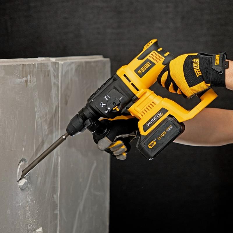 Перфоратор Denzel BLRH-IB-26-0, Li-Ion, 18 В, аккумуляторный (26702M) - фото #13, Technodom.kz Перфоратор Denzel BLRH-IB-26-0, Li-Ion, 18 В, аккумуляторный (26702M) - фото #13, Technodom.kz