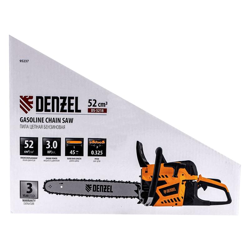 DS-5218 бенз.iст.шынжырлы арасы, ш.45см, 52см3, 3 а.к., қадамы 0,325, ойығы 1,5 мм, 72буын// Denzel - фото #4, Technodom.kz