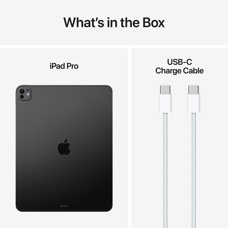 Планшет 13" Apple iPad Pro 256Gb/8Gb WiFi Space Black Standard glass (MVX23QA/A) - фото #1, Technodom.kz