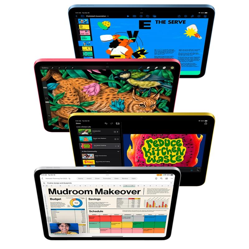 Планшет Apple iPad 10.9 2022 64GB WiFi Yellow (MPQ23RK/A) - фото #2, Technodom.kz