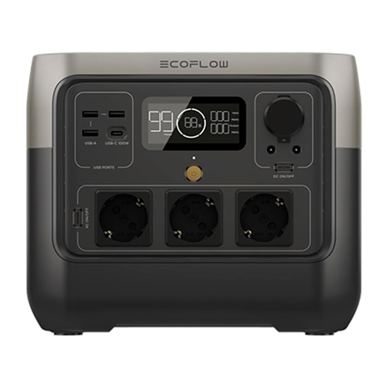 Портативная зарядная станция EcoFlow RIVER 2 PRO EU 240 000 mAh, 768 Вт/ч (ZMR620-B-EU) - фото #0, Technodom.kz