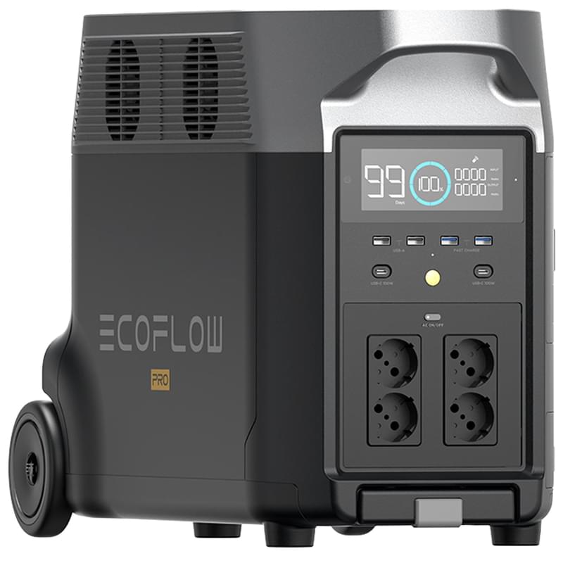 Портативная зарядная станция EcoFlow Delta Pro 1 125 000 mAh, 3600 Вт/ч (DELTAPro-EU) - фото #0, Technodom.kz
