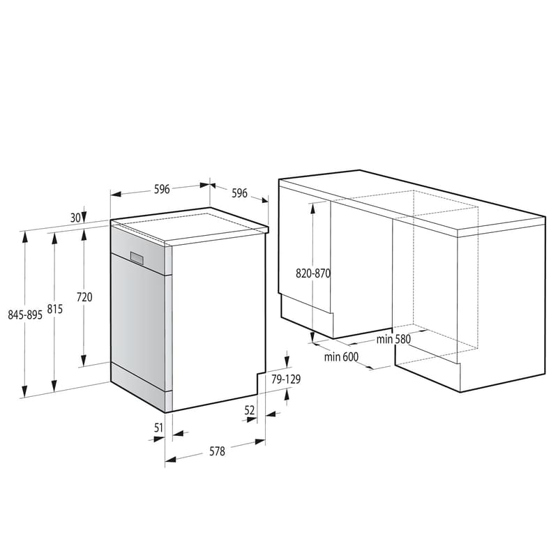 Посудомоечная машина Gorenje GS62040W - фото #3, Technodom.kz