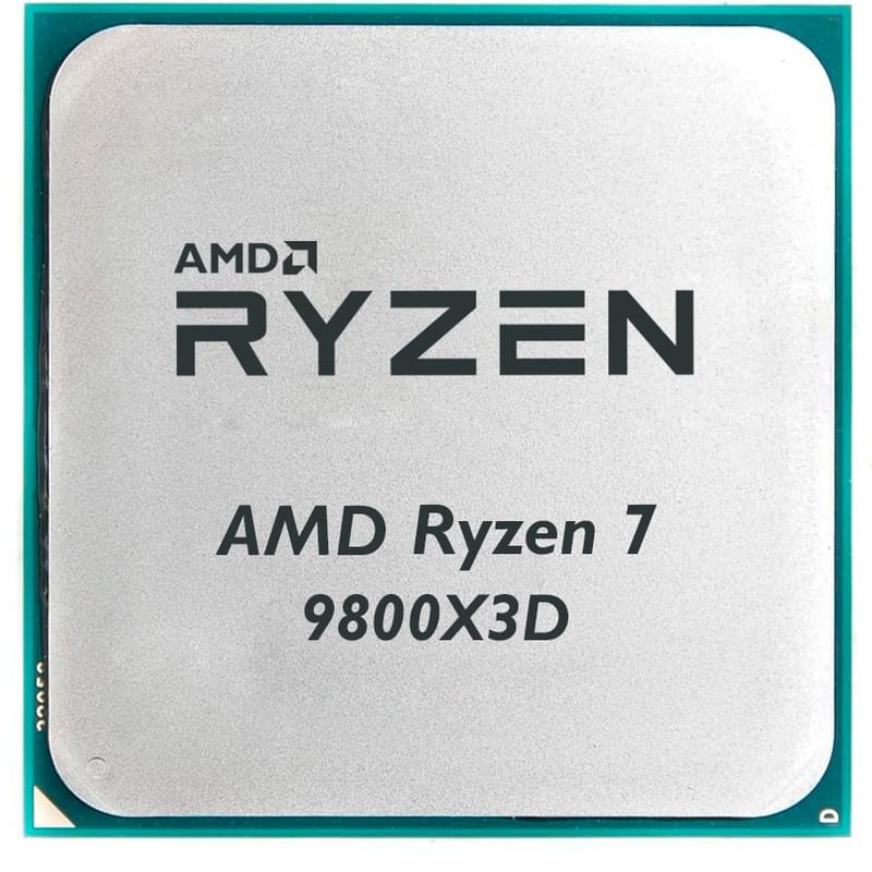 Процессор AMD Ryzen 7 9800X3D (C8/T16, 96M L3 Cache, 4.7 up to 5.2GHz) AM5 OEM - фото #0, Technodom.kz