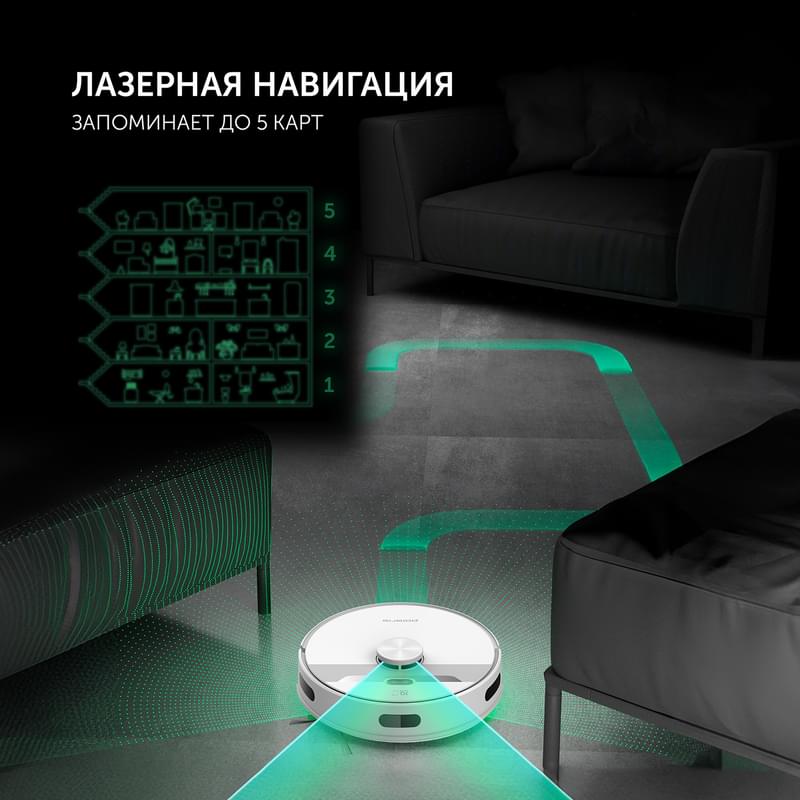 Робот-пылесос Polaris 6001 WIFI IQ Home - фото #3, Technodom.kz