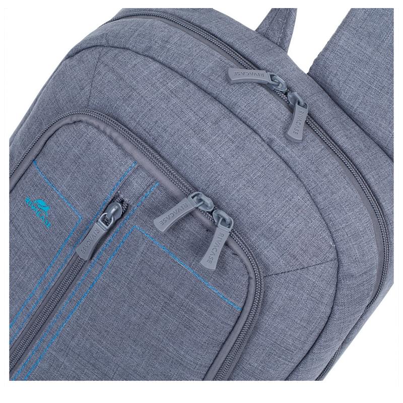 Рюкзак для ноутбука 13.3" Rivacase Alpendorf, Grey, полиэстер (7529) - фото #5, Technodom.kz