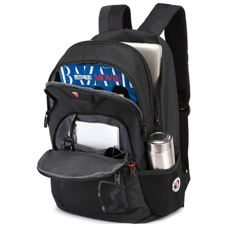 Ноутбукқа арналған рюкзагі 15.6" Sumdex PJN-305 Black, полиэстер (PJN-305BK) - фото #3, Technodom.kz