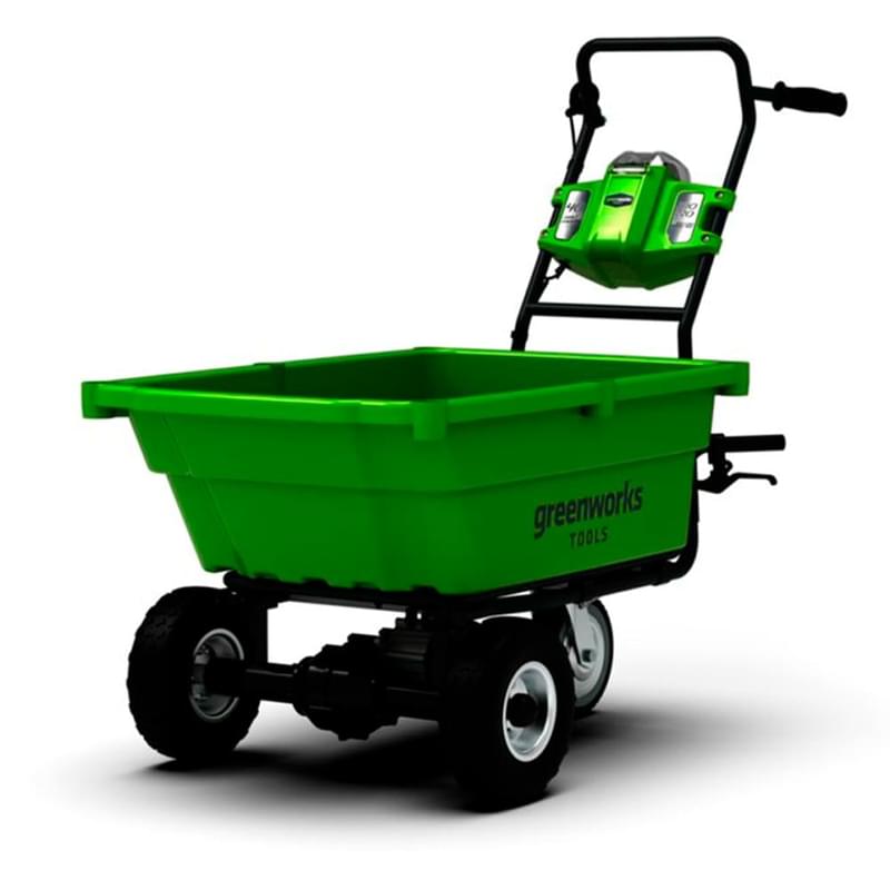 Садовая тележка самоходная Greenworks 40V 106 л с 1хАКБ 4 Ач и ЗУ (7400007UB) - фото #0, Technodom.kz