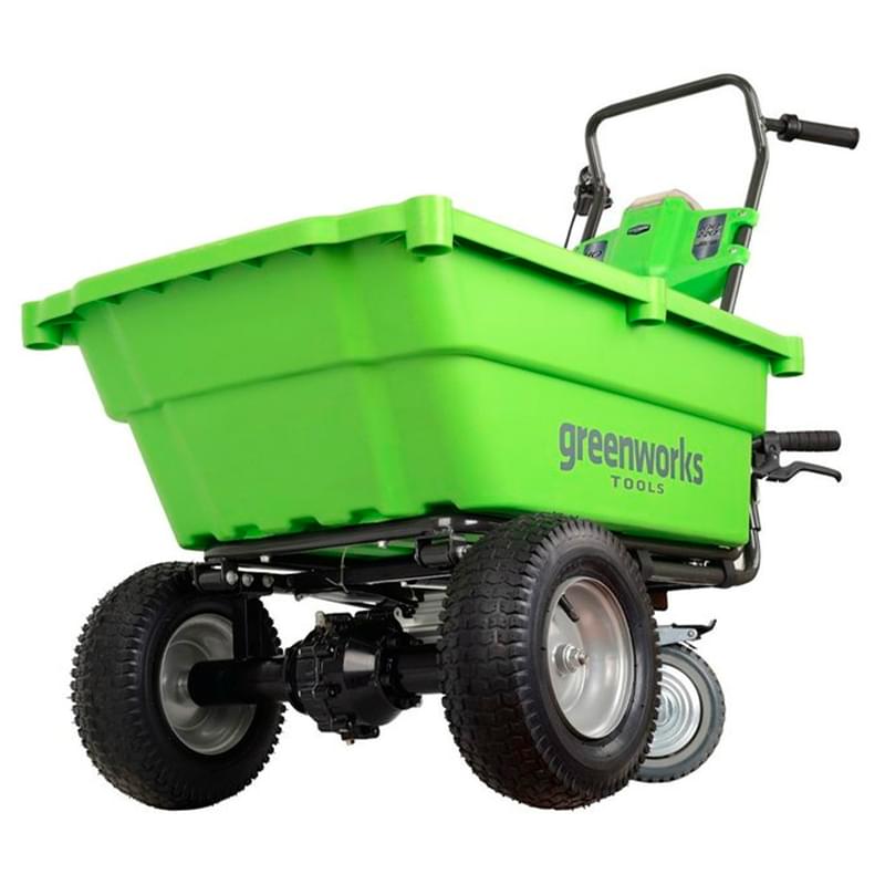 Садовая тележка самоходная Greenworks 40V 106 л с 1хАКБ 4 Ач и ЗУ (7400007UB) - фото #1, Technodom.kz