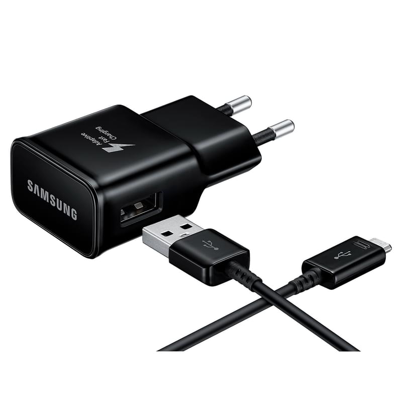 Сетевое зарядное устройство 1*USB, 2A + каб. Type-C, Samsung, Fast Charge, Черный (EP-TA20EBECGRU) - фото #3, Technodom.kz