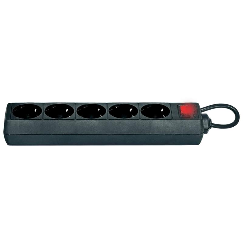 Defender ES желі сүзгісі, 3м, 5 розетка, 10А, қара (Defender 99485) - фото #1, Technodom.kz