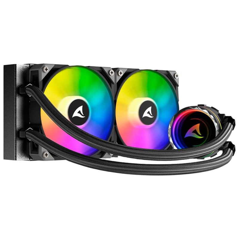 Система жидкостного охлаждения для CPU Sharkoon S80 RGB (LGA1700/AM5) - фото #0, Technodom.kz