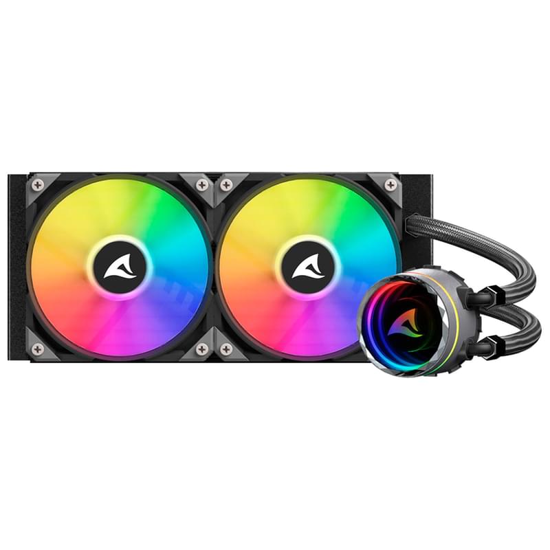 Система жидкостного охлаждения для CPU Sharkoon S80 RGB (LGA1700/AM5) - фото #4, Technodom.kz