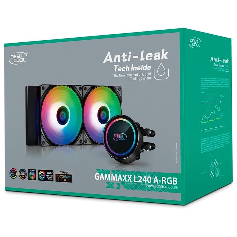 Система жидкостного охлаждения для CPU Deepcool GAMMAXX L240 A-RGB (DP-H12CF-GL240-ARGB)(LGA1700) - фото #8, Technodom.kz
