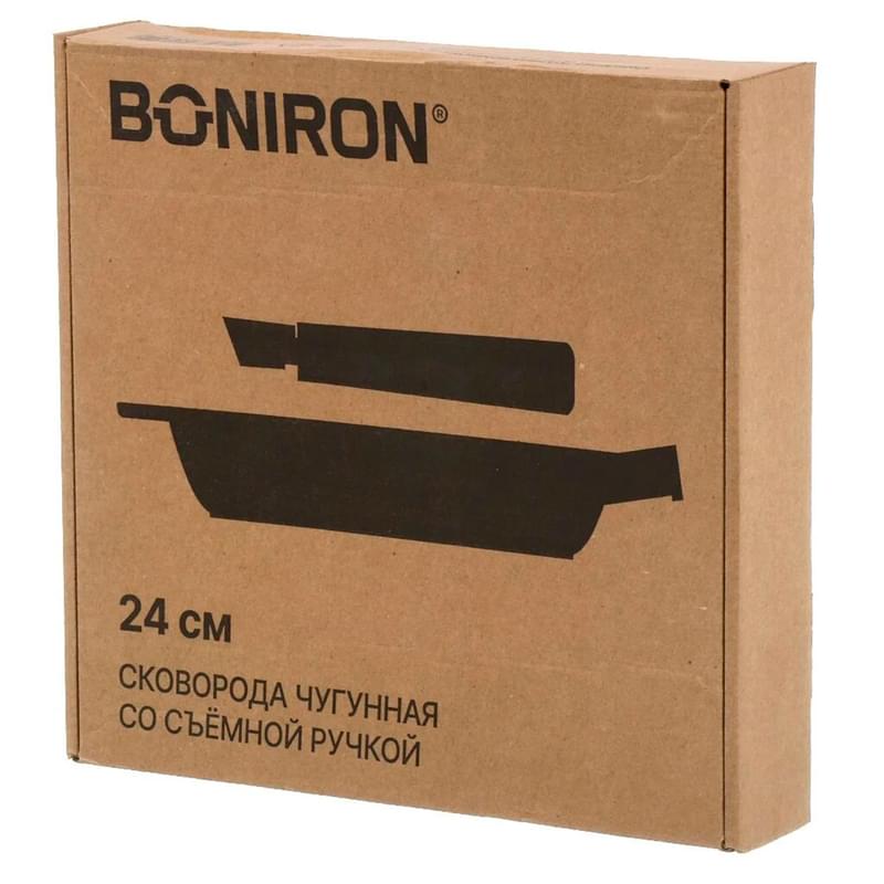 Сковорода чугунная со съемной ручкой 24см Boniron BC 24-02 - фото #5, Technodom.kz