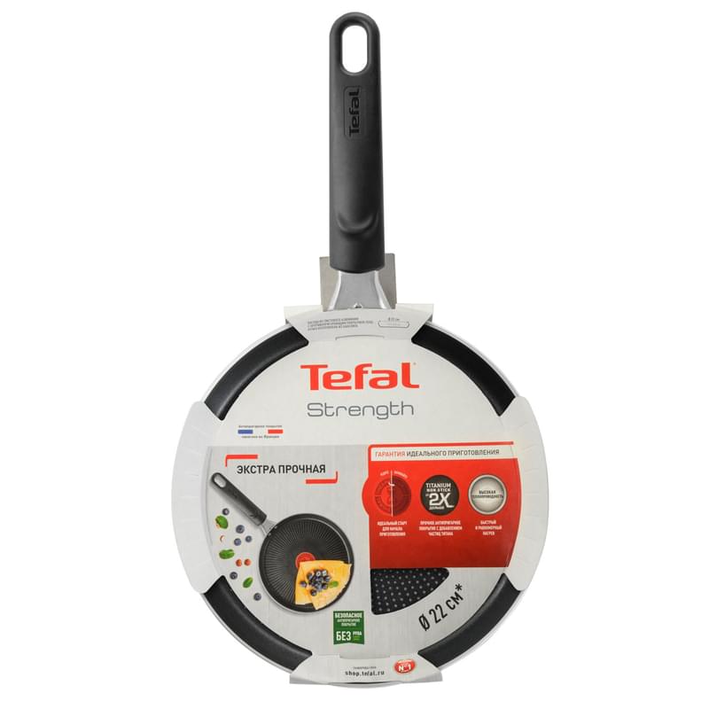 Сковорода для блинов 22см Strenght Tefal 4231522 - фото #2, Technodom.kz