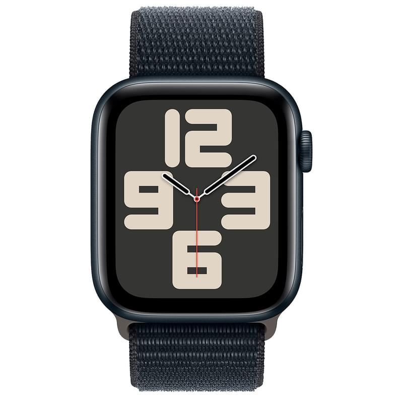 Смарт-часы Apple Watch SE 2023, 44mm Midnight Aluminium Case with Midnight Sport Loop (MREA3) - фото #1, Technodom.kz