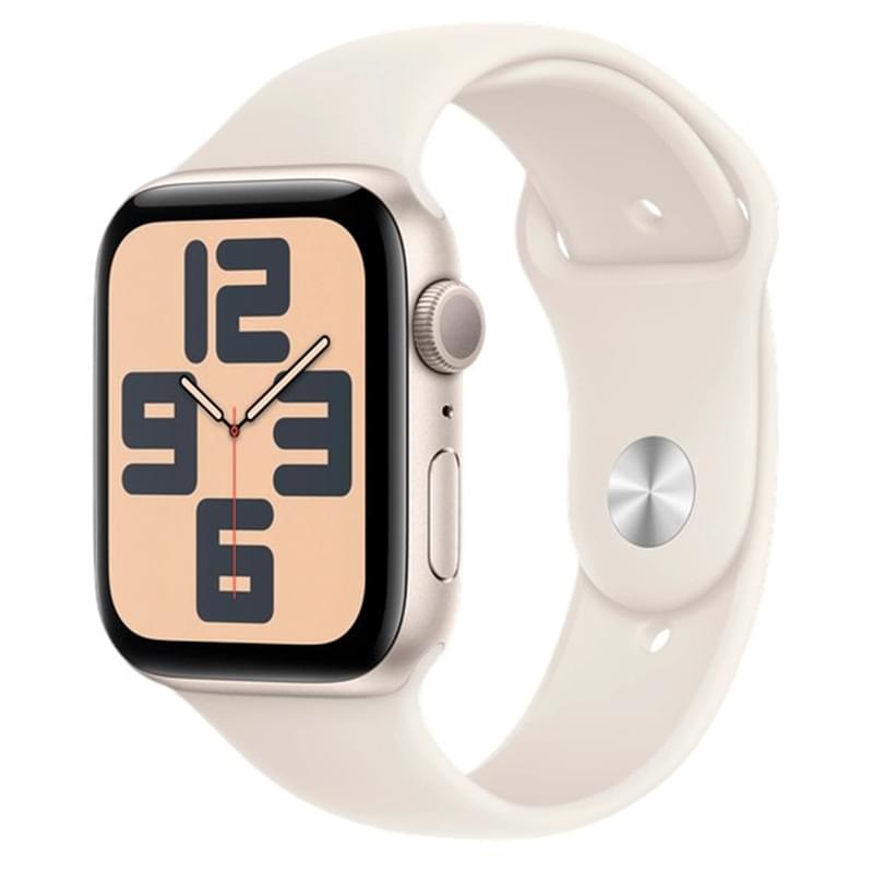 Apple Watch SE Смарт сағаты, GPS 40mm Starlight Aluminium Case with Starlight Sport Band - S/M - фото #0, Technodom.kz