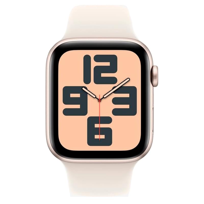 Apple Watch SE Смарт сағаты, GPS 40mm Starlight Aluminium Case with Starlight Sport Band - S/M - фото #1, Technodom.kz