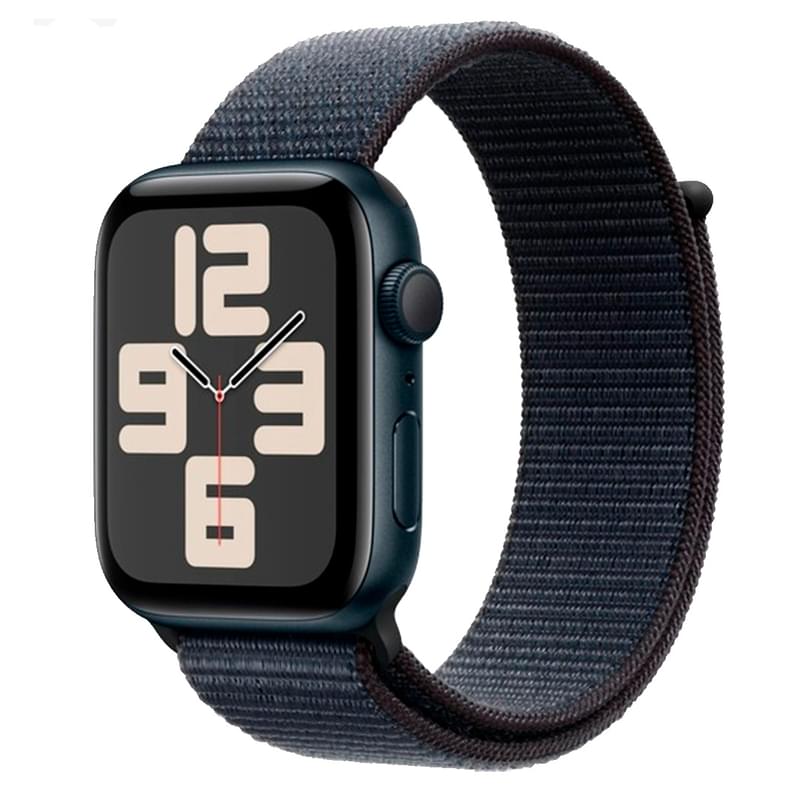 Apple Watch SE Смарт сағаты, GPS 44mm Midnight Aluminium Case with Ink Sport Loop - фото #0, Technodom.kz