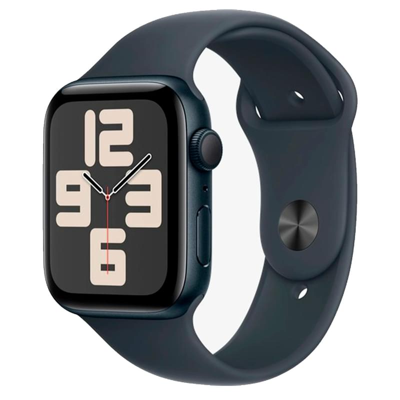 Apple Watch SE Смарт сағаты, GPS 44mm Midnight Aluminium Case with Midnight Sport Band - M/L - фото #0, Technodom.kz