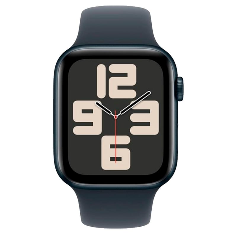 Apple Watch SE Смарт сағаты, GPS 44mm Midnight Aluminium Case with Midnight Sport Band - M/L - фото #1, Technodom.kz