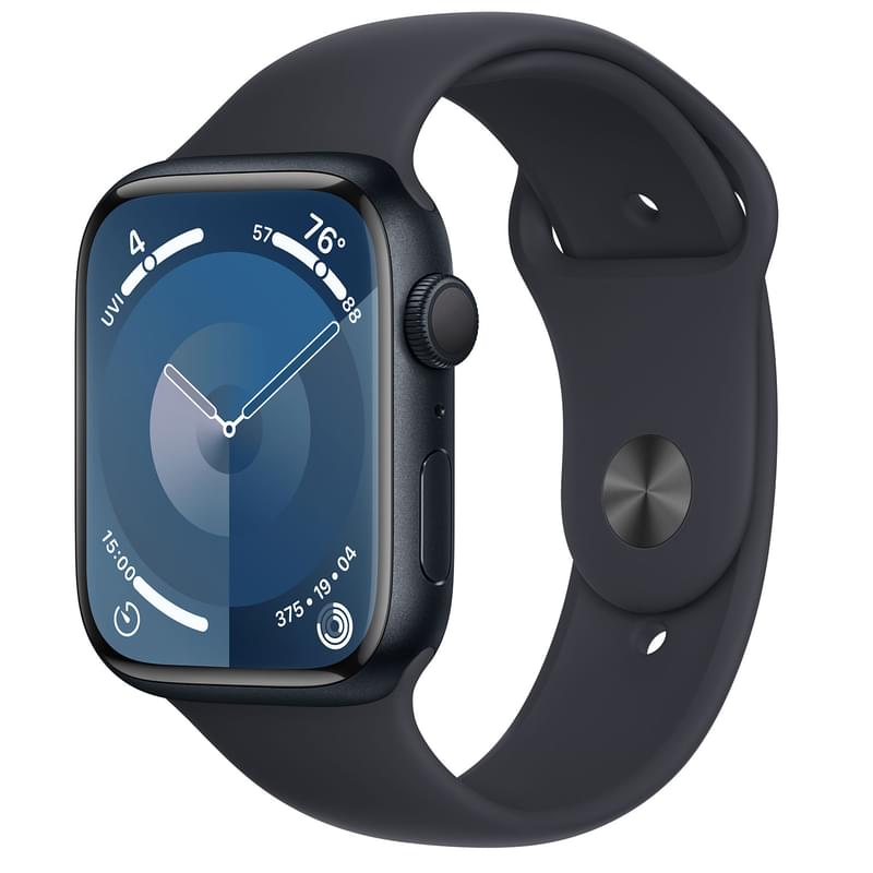 Смарт-часы Apple Watch Series 9, 45mm Midnight Aluminium Case with Midnight Sport Band - M/L (MR9A3) - фото #0, Technodom.kz