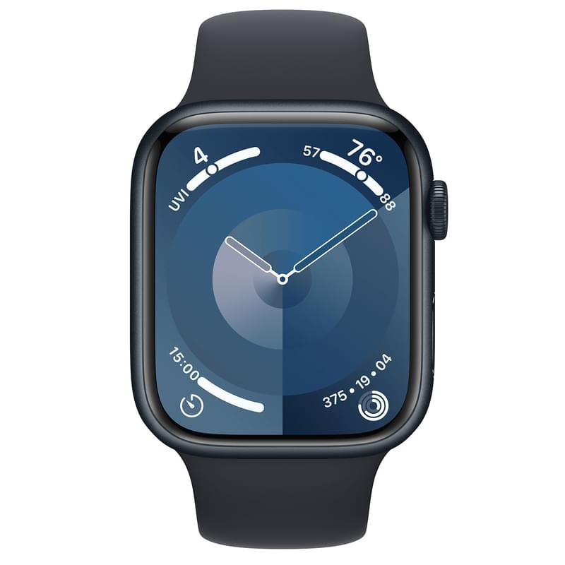Смарт-часы Apple Watch Series 9, 45mm Midnight Aluminium Case with Midnight Sport Band - M/L (MR9A3) - фото #1, Technodom.kz