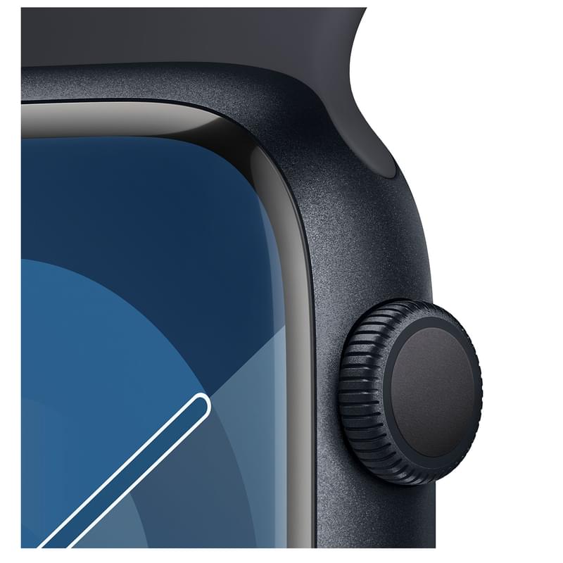 Смарт-часы Apple Watch Series 9, 45mm Midnight Aluminium Case with Midnight Sport Band - M/L (MR9A3) - фото #2, Technodom.kz