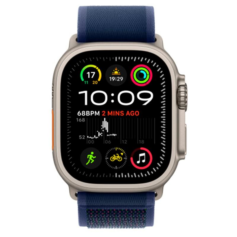 Смарт-часы Apple Watch Ultra 2 GPS + Cellular 49mm Natural Titanium Case with Blue Trail Loop - M/L (MX4L3) - фото #1, Technodom.kz
