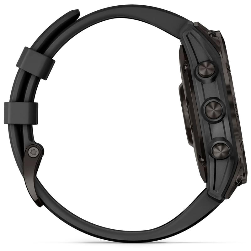 Смарт-часы Garmin Fenix 7 Sapphire Solar, Carbon Gray DLC Titanium with Black Band (010-02540-21) - фото #5, Technodom.kz