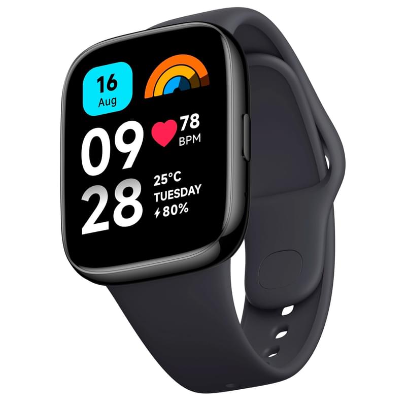 Смарт-часы Redmi Watch 3 Active Black - фото #3, Technodom.kz