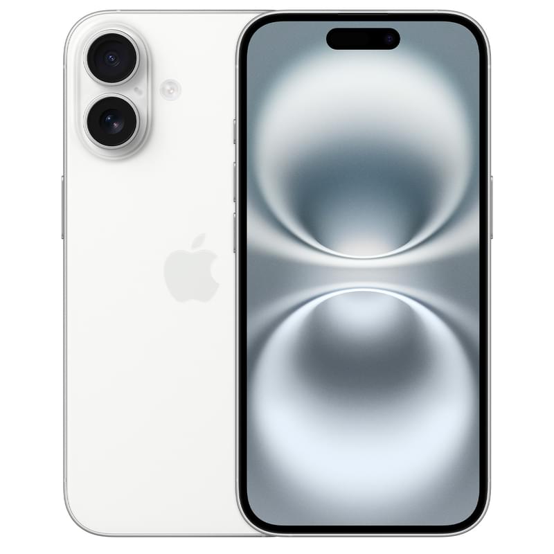 Смартфон GSM Apple iPhone 16 256GB 8/256/6.1/48 White - фото #0, Technodom.kz