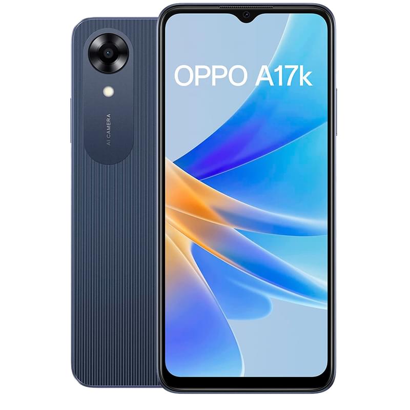 Смартфон OPPO A17k 3/64GB Navy Blue - фото #0, Technodom.kz