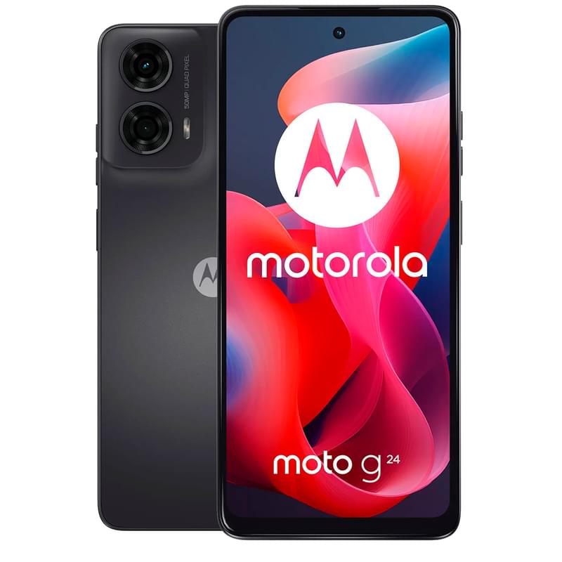 Смартфон Motorola G24 8/128GB Matte Charcoal - фото #0, Technodom.kz