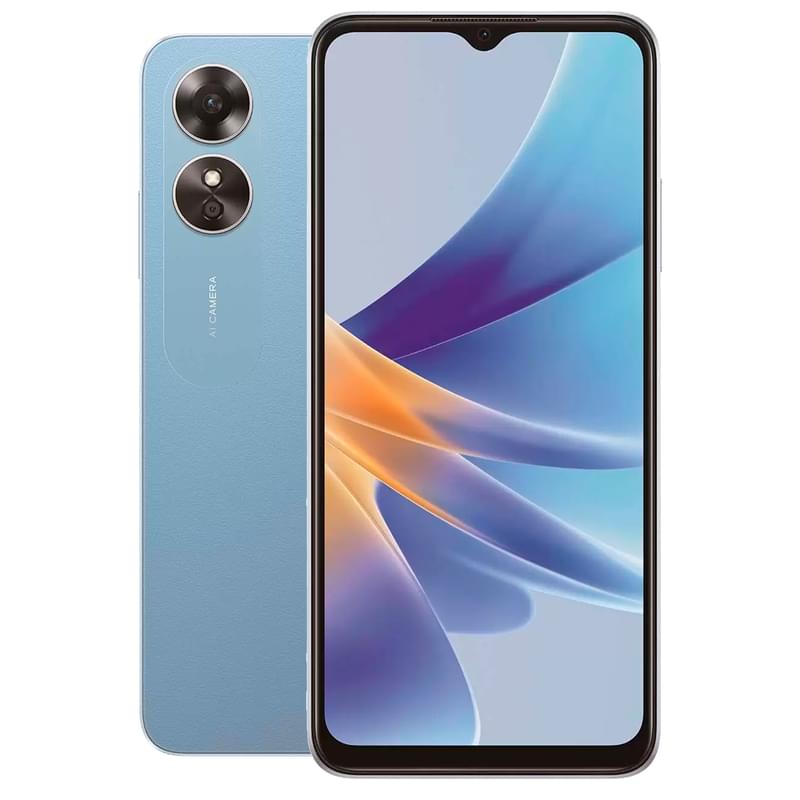 Смартфон OPPO A17 4/64GB Blue - фото #0, Technodom.kz