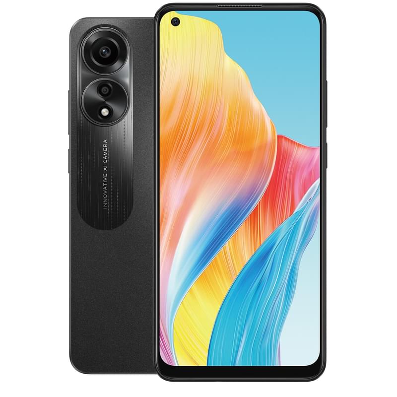 Смартфон OPPO A78 8/256GB Mist Black - фото #0, Technodom.kz