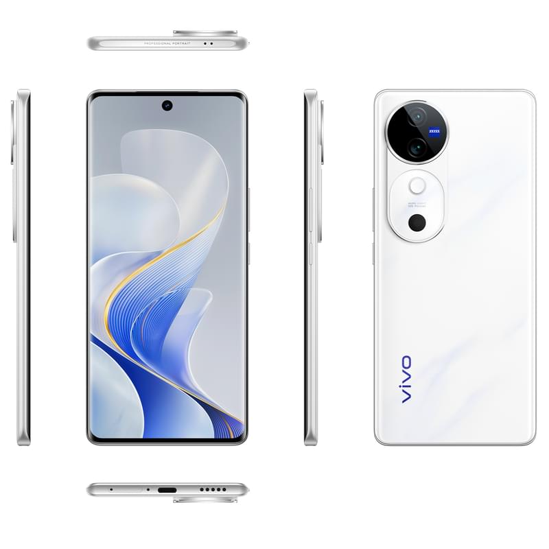 Смартфон GSM Vivo V40 12/256/6.7/50, Lunar White - фото #8, Technodom.kz