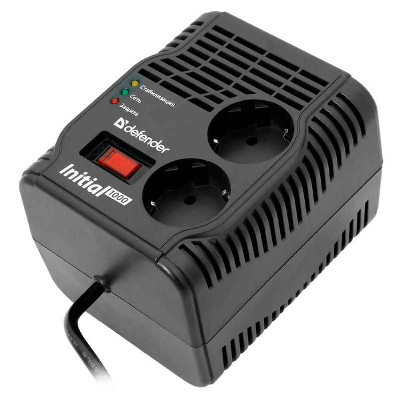 Defender AVR Initial 1000/320Вт тұрақтандырғышы (99018) - фото #0, Technodom.kz
