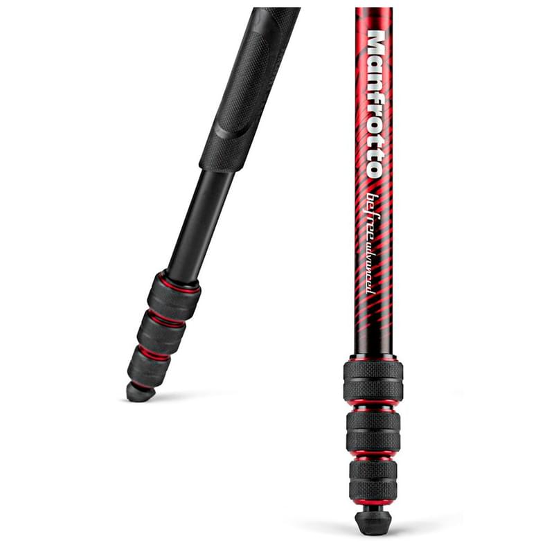 Штатив MANFROTTO Befree Advanced Travel Twist, Red (MKBFRTA4RD-BH) - фото #4, Technodom.kz