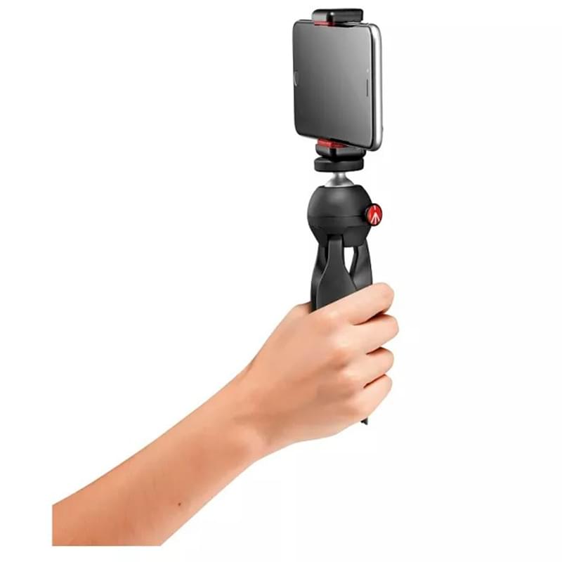 Штатив MANFROTTO Mini Tripod с зажимом для телефона, черный (MKPIXICLAMP-BK) - фото #4, Technodom.kz