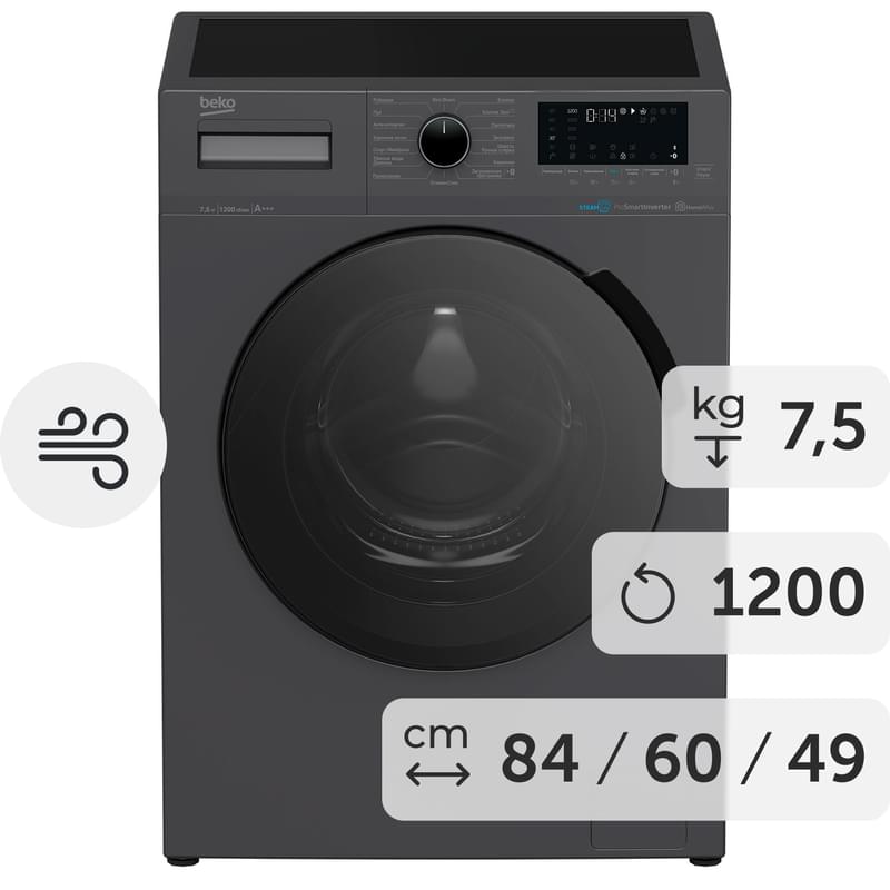 Стиральная Машина Beko Wspe6h616a Черный Купить