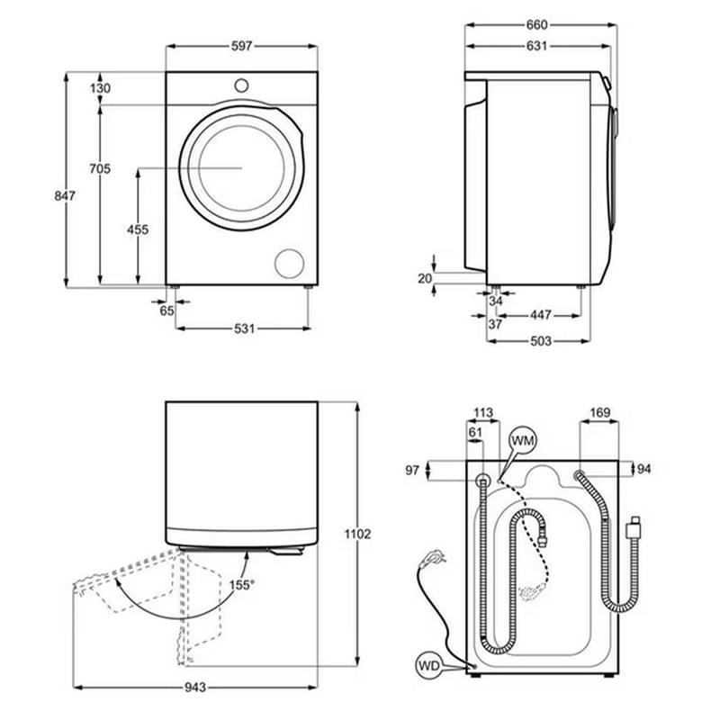 Electrolux EW7F5692QE Кір жуғыш машина - фото #1, Technodom.kz