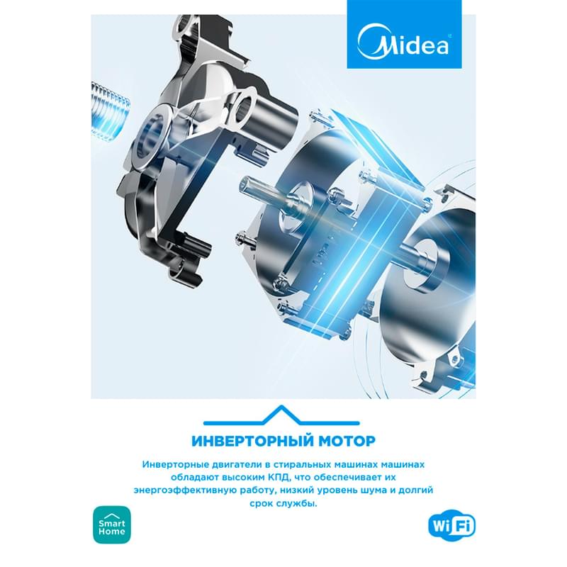 Стиральная машина Midea MF200W90WB - фото #8, Technodom.kz
